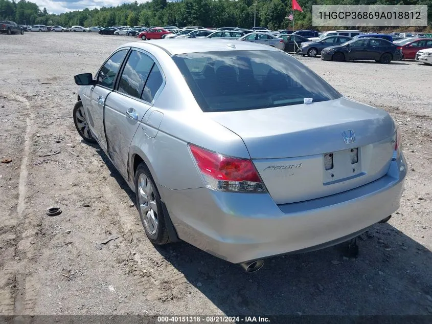 1HGCP36869A018812 2009 Honda Accord 3.5 Ex-L