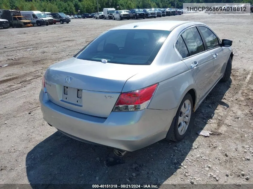 2009 Honda Accord 3.5 Ex-L VIN: 1HGCP36869A018812 Lot: 40151318