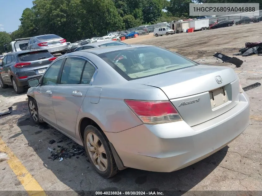 2009 Honda Accord 2.4 Ex-L VIN: 1HGCP26809A046888 Lot: 40238824