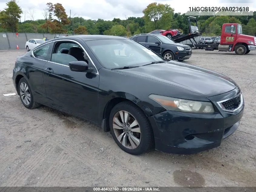 1HGCS12369A023618 2009 Honda Accord 2.4 Lx-S