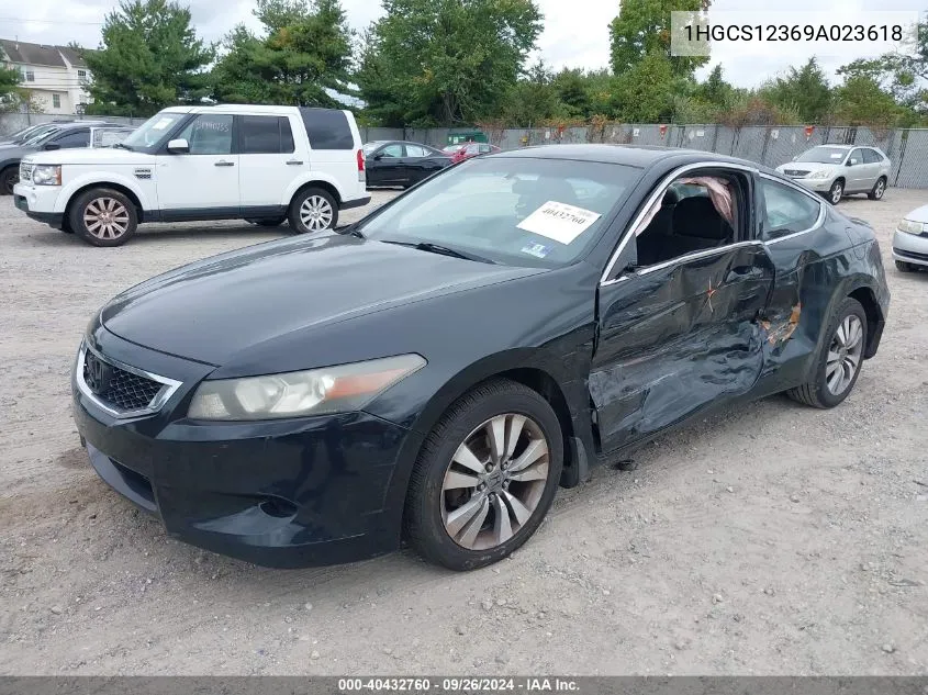 1HGCS12369A023618 2009 Honda Accord 2.4 Lx-S