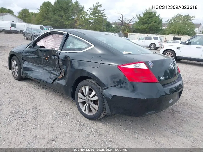 1HGCS12369A023618 2009 Honda Accord 2.4 Lx-S