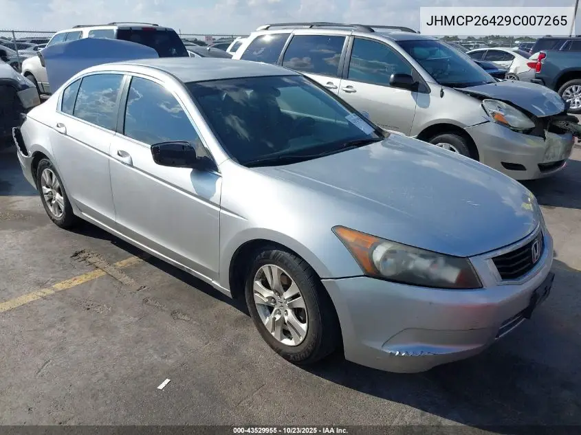 JHMCP26429C007265 2009 Honda Accord 2.4 Lx-P