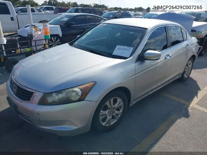 JHMCP26429C007265 2009 Honda Accord 2.4 Lx-P