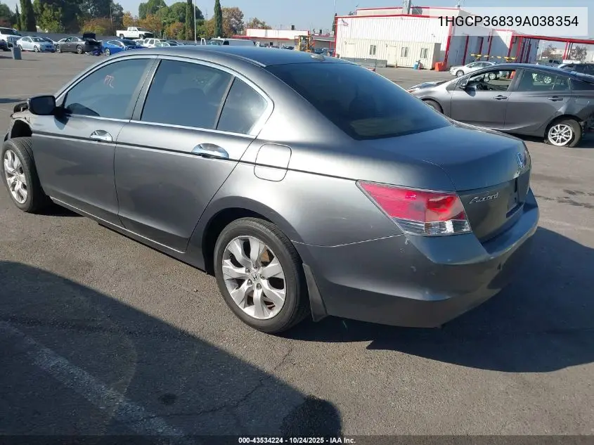 1HGCP36839A038354 2009 Honda Accord 3.5 Ex-L