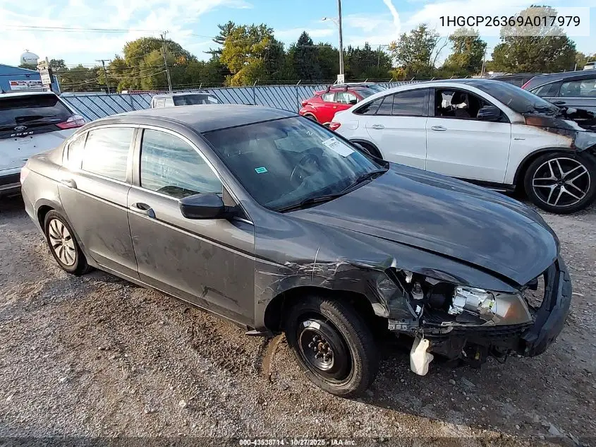 1HGCP26369A017979 2009 Honda Accord 2.4 Lx