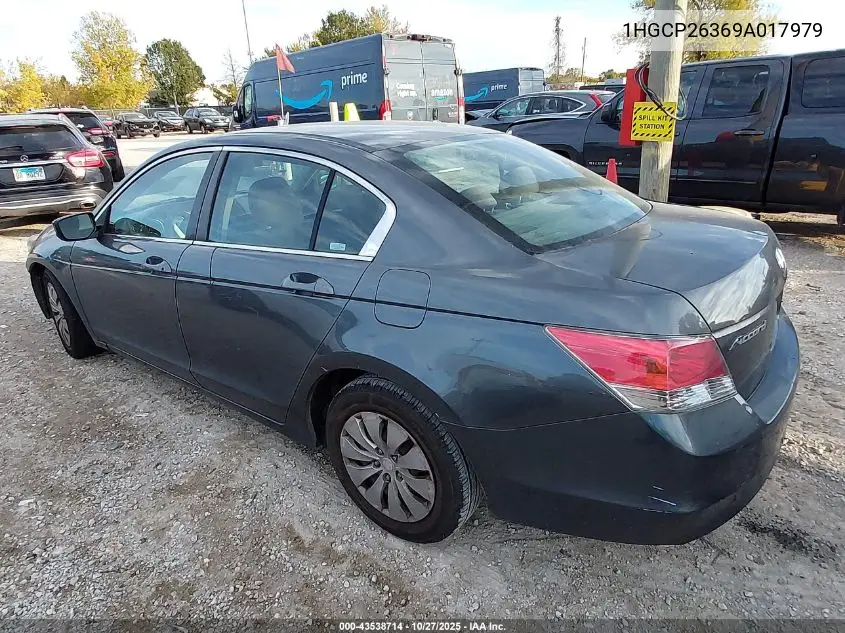 1HGCP26369A017979 2009 Honda Accord 2.4 Lx