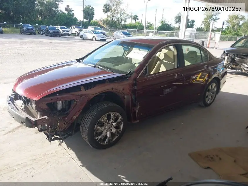 1HGCP26789A109257 2009 Honda Accord 2.4 Ex