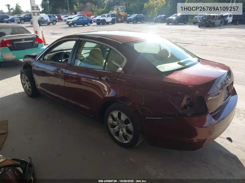 1HGCP26789A109257 2009 Honda Accord 2.4 Ex