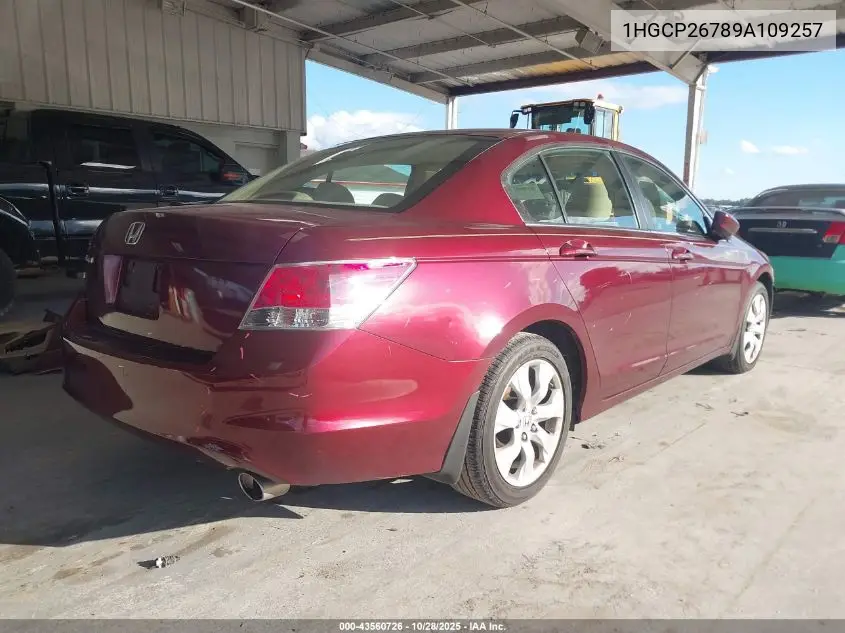 1HGCP26789A109257 2009 Honda Accord 2.4 Ex