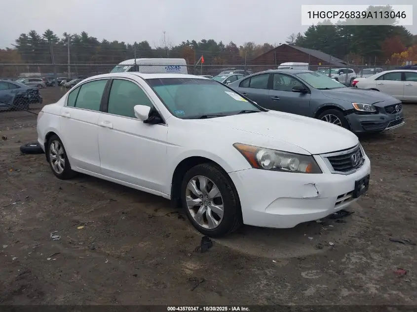 1HGCP26839A113046 2009 Honda Accord 2.4 Ex-L