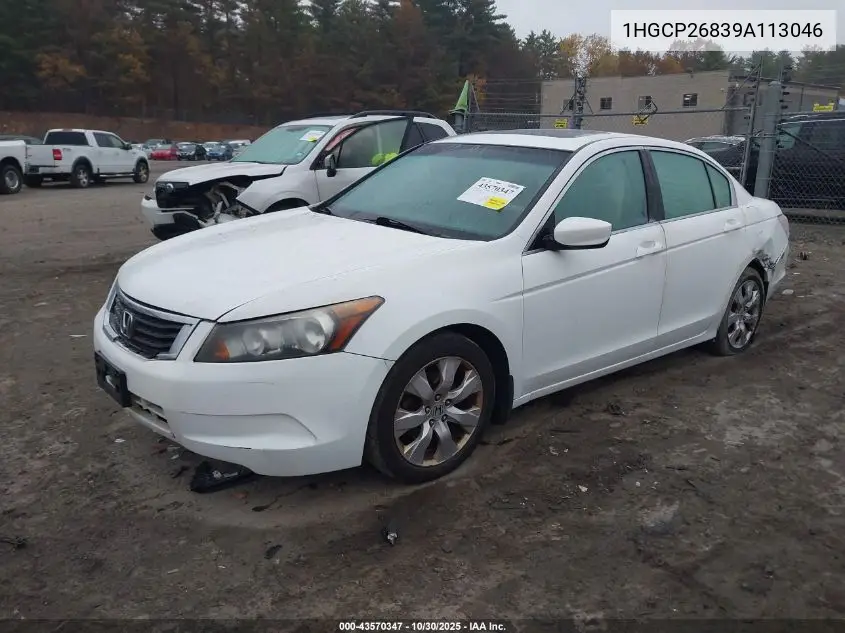 1HGCP26839A113046 2009 Honda Accord 2.4 Ex-L