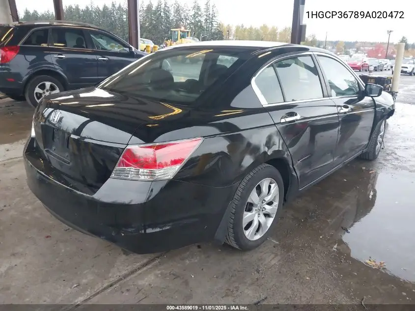 1HGCP36789A020472 2009 Honda Accord 3.5 Ex