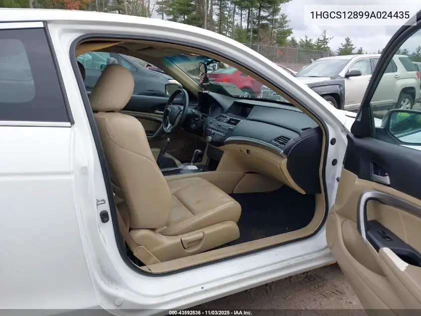 1HGCS12899A024435 2009 Honda Accord 2.4 Ex-L