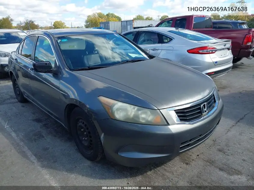 1HGCP26369A167638 2009 Honda Accord 2.4 Lx