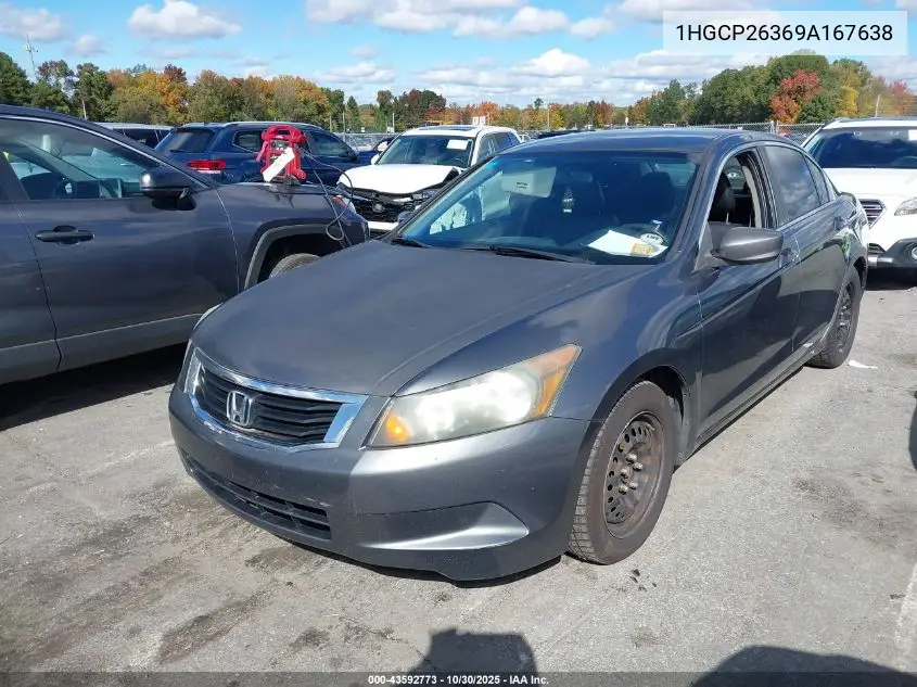 1HGCP26369A167638 2009 Honda Accord 2.4 Lx