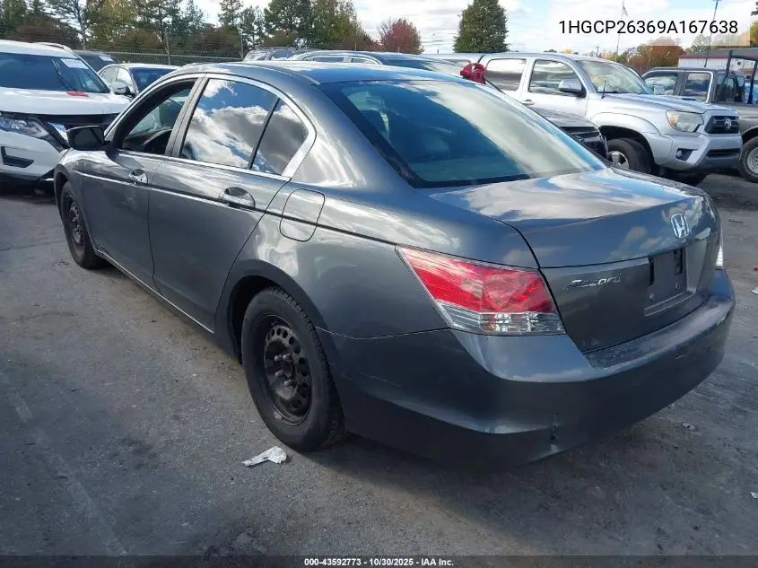 1HGCP26369A167638 2009 Honda Accord 2.4 Lx