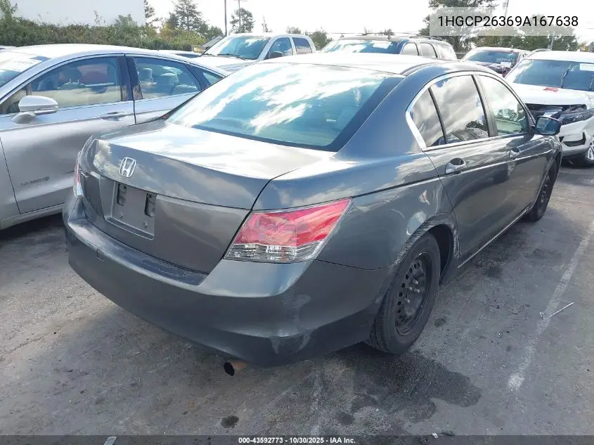 1HGCP26369A167638 2009 Honda Accord 2.4 Lx