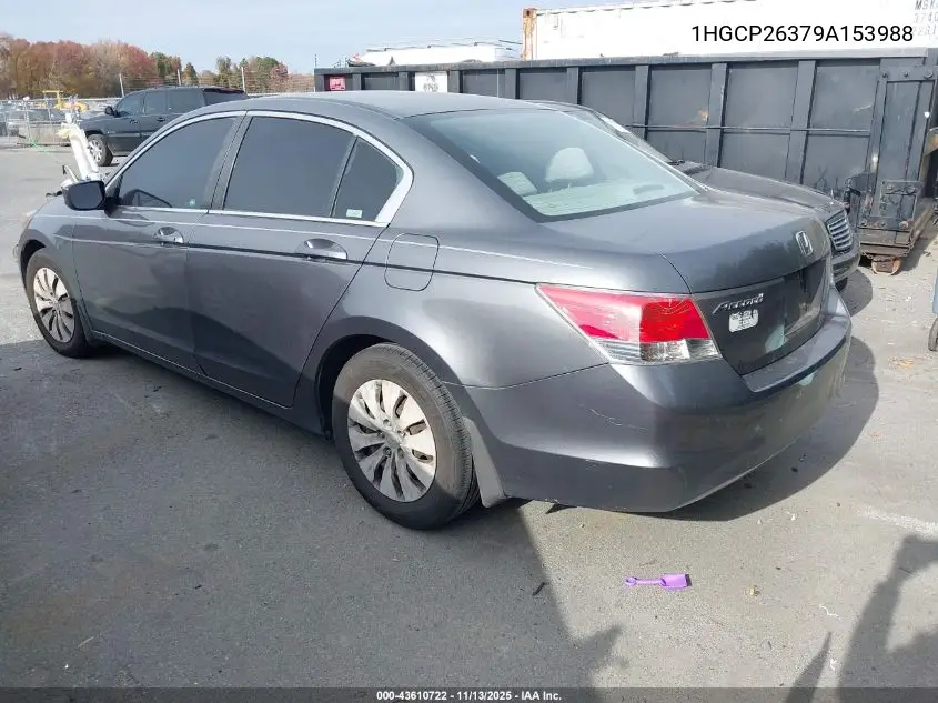 1HGCP26379A153988 2009 Honda Accord 2.4 Lx