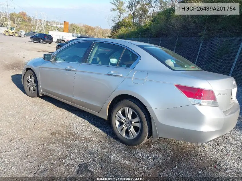 1HGCP26439A201754 2009 Honda Accord Lxp