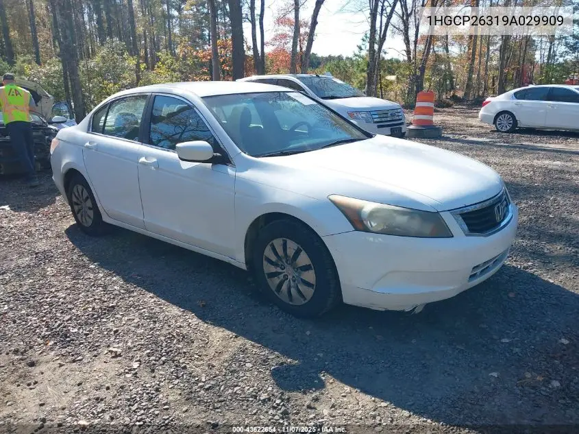 1HGCP26319A029909 2009 Honda Accord 2.4 Lx