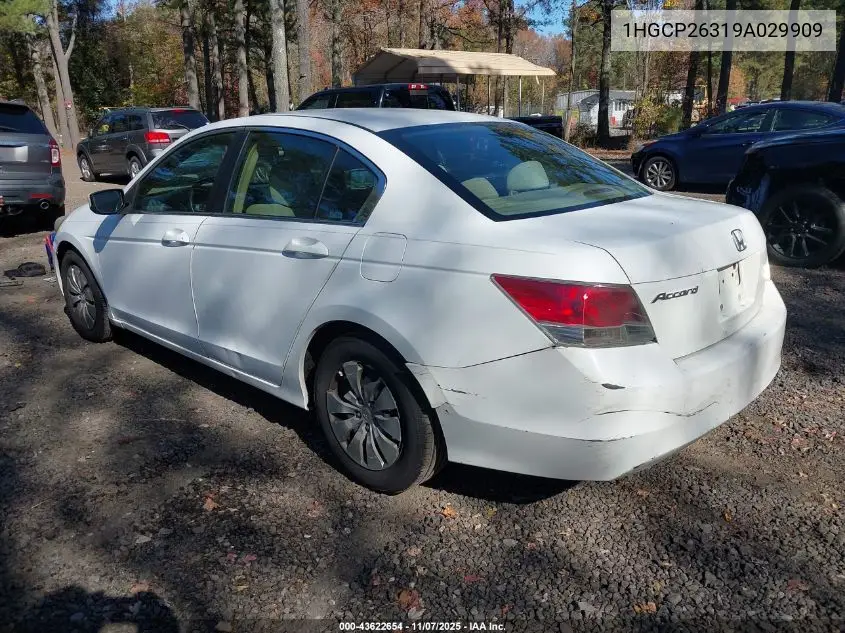 1HGCP26319A029909 2009 Honda Accord 2.4 Lx