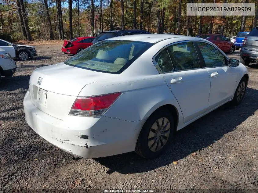 1HGCP26319A029909 2009 Honda Accord 2.4 Lx