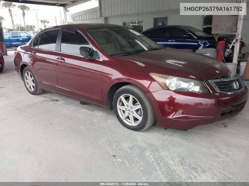 1HGCP26379A161752 2009 Honda Accord 2.4 Lx