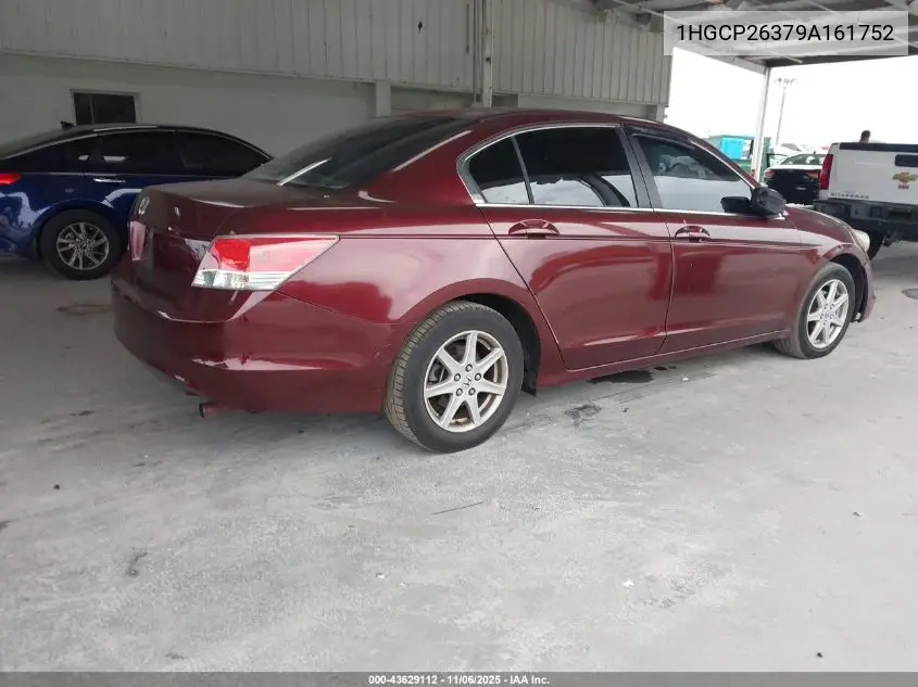 1HGCP26379A161752 2009 Honda Accord 2.4 Lx