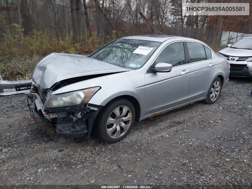 1HGCP36839A005581 2009 Honda Accord 3.5 Ex-L