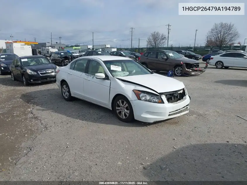 1HGCP26479A194789 2009 Honda Accord Lxp