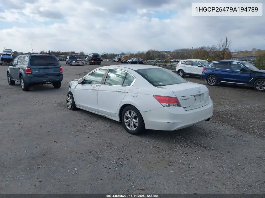 1HGCP26479A194789 2009 Honda Accord Lxp