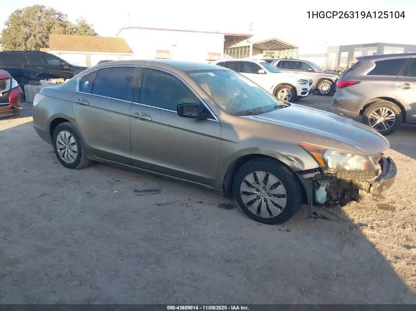 1HGCP26319A125104 2009 Honda Accord 2.4 Lx