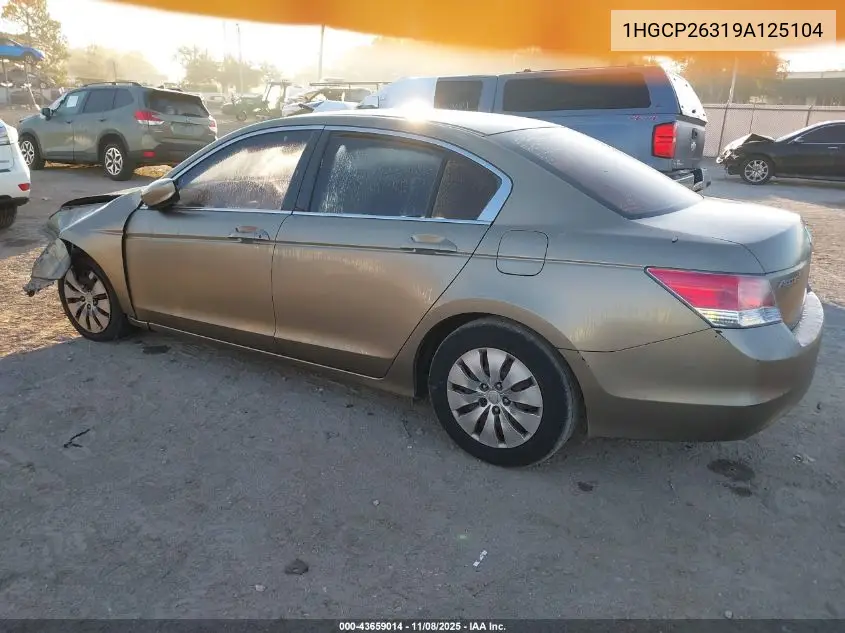 1HGCP26319A125104 2009 Honda Accord 2.4 Lx