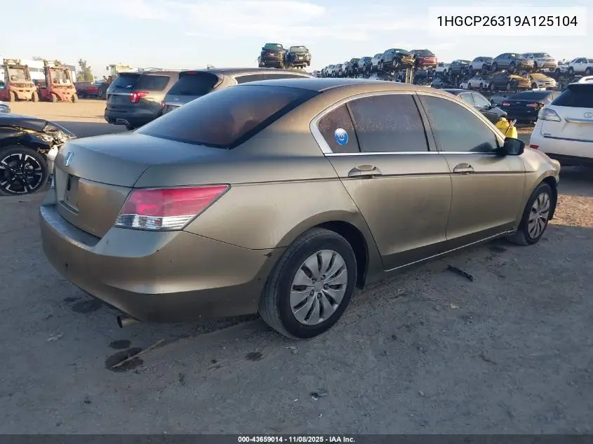 1HGCP26319A125104 2009 Honda Accord 2.4 Lx