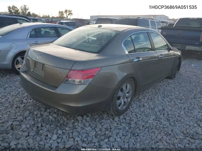 1HGCP36869A051535 2009 Honda Accord 3.5 Ex-L