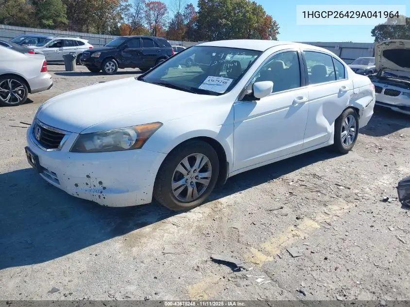 1HGCP26429A041964 2009 Honda Accord 2.4 Lx-P