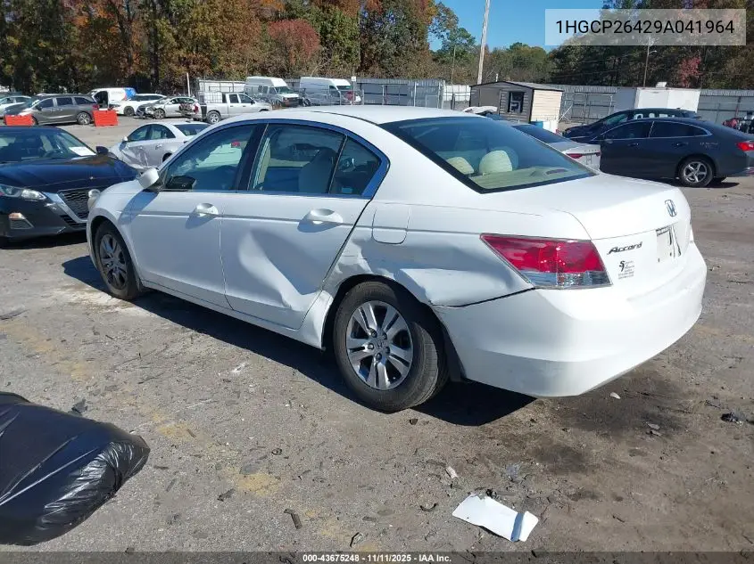 1HGCP26429A041964 2009 Honda Accord 2.4 Lx-P