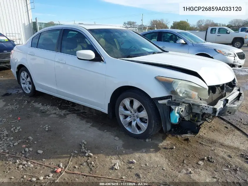 1HGCP26859A033120 2009 Honda Accord 2.4 Ex-L