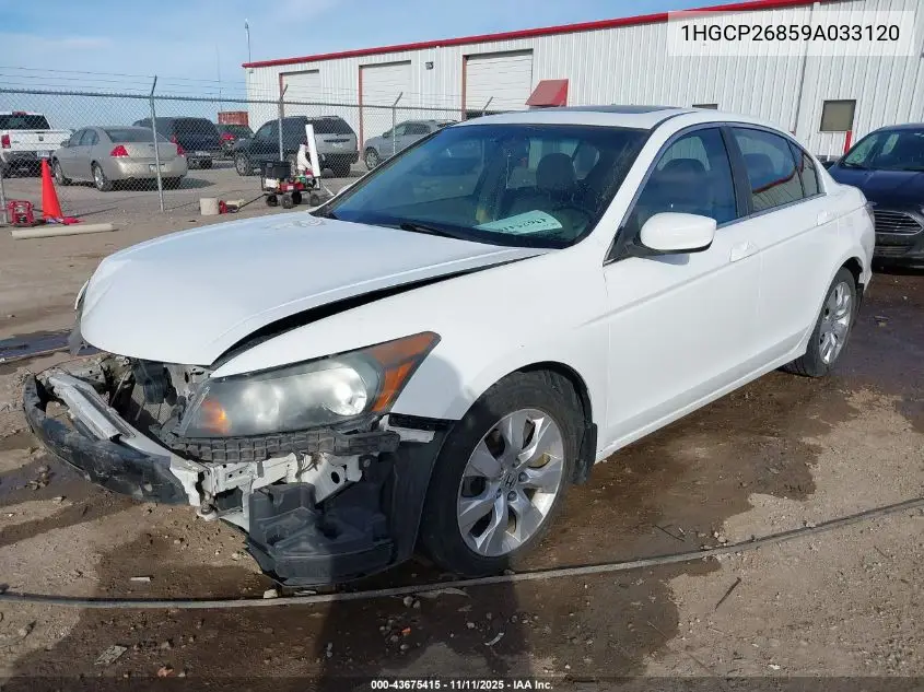 1HGCP26859A033120 2009 Honda Accord 2.4 Ex-L