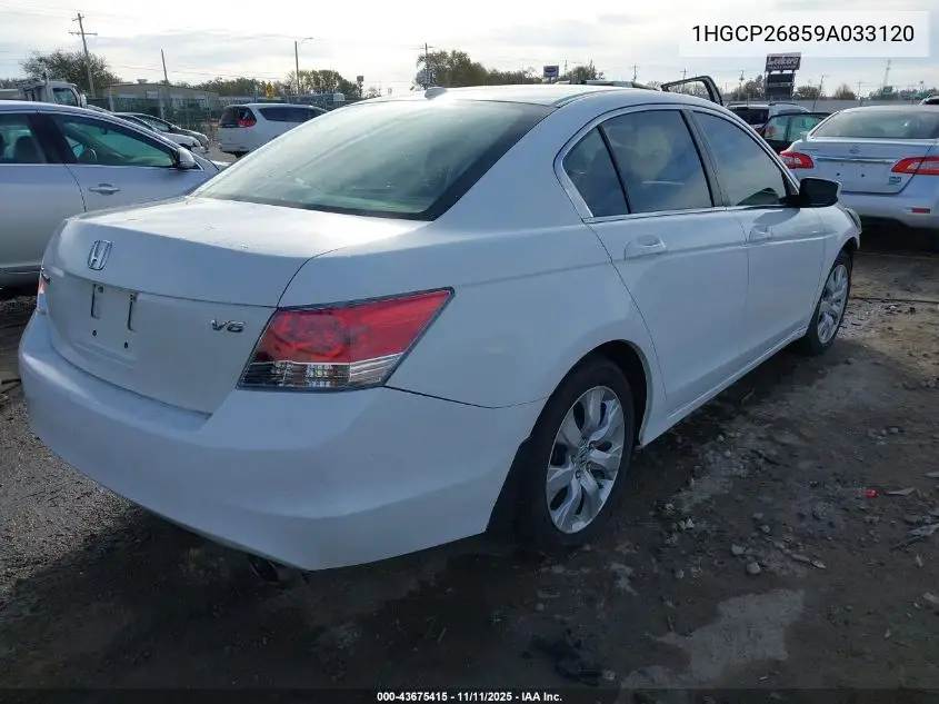 1HGCP26859A033120 2009 Honda Accord 2.4 Ex-L