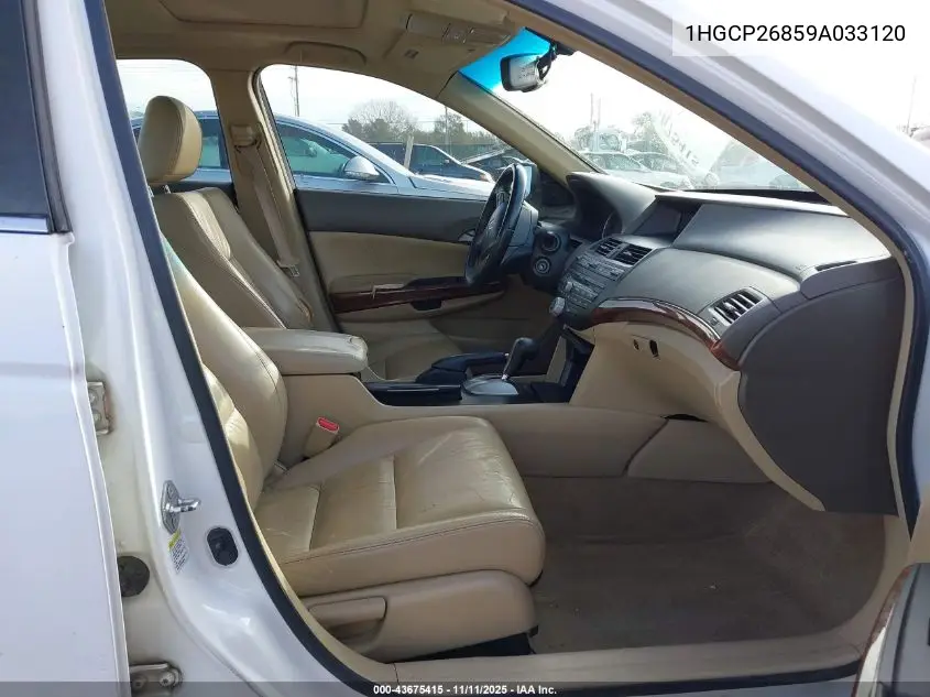 1HGCP26859A033120 2009 Honda Accord 2.4 Ex-L