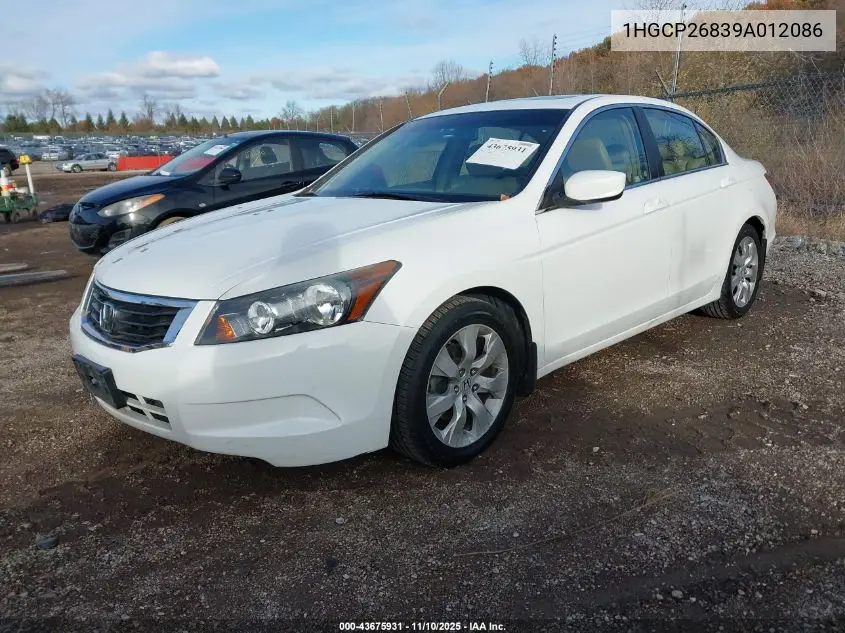 1HGCP26839A012086 2009 Honda Accord 2.4 Ex-L