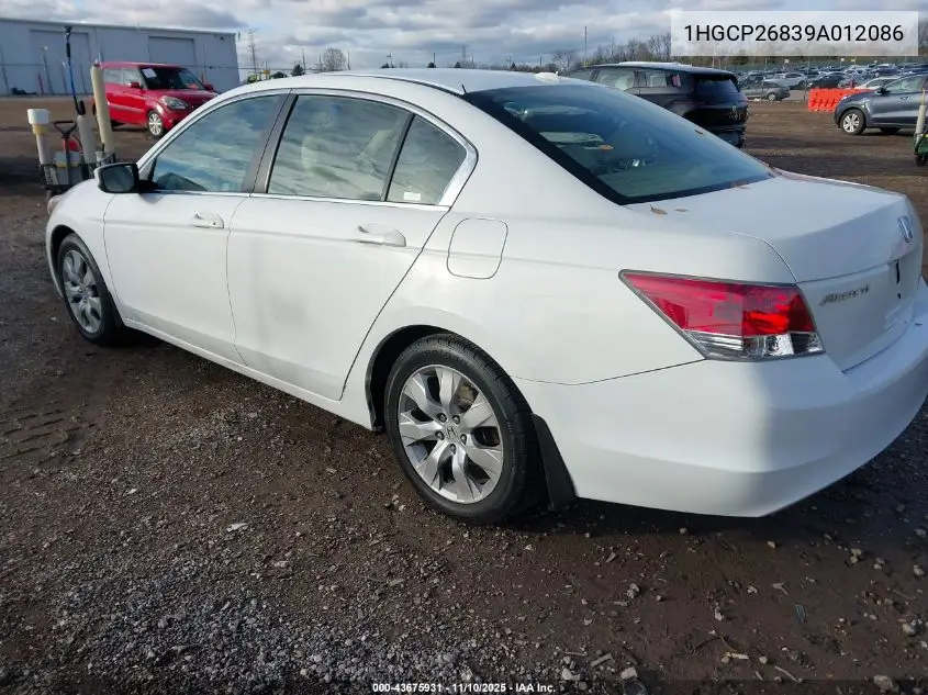 1HGCP26839A012086 2009 Honda Accord 2.4 Ex-L