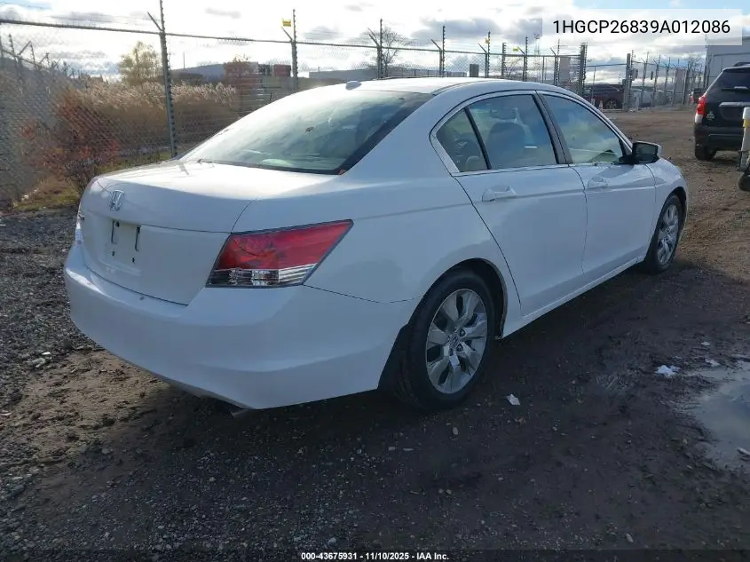 1HGCP26839A012086 2009 Honda Accord 2.4 Ex-L