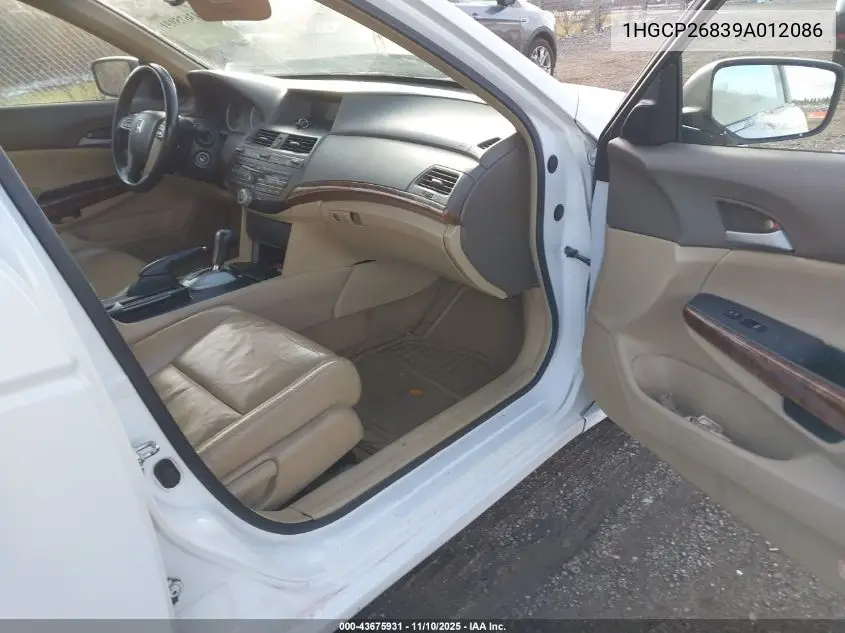1HGCP26839A012086 2009 Honda Accord 2.4 Ex-L