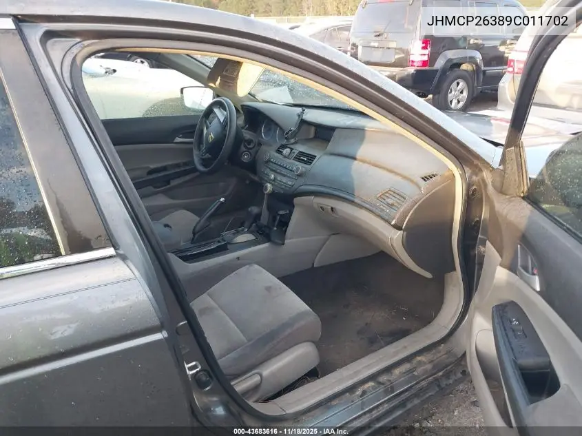 JHMCP26389C011702 2009 Honda Accord 2.4 Lx