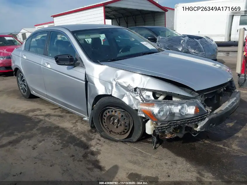 1HGCP26349A171669 2009 Honda Accord 2.4 Lx