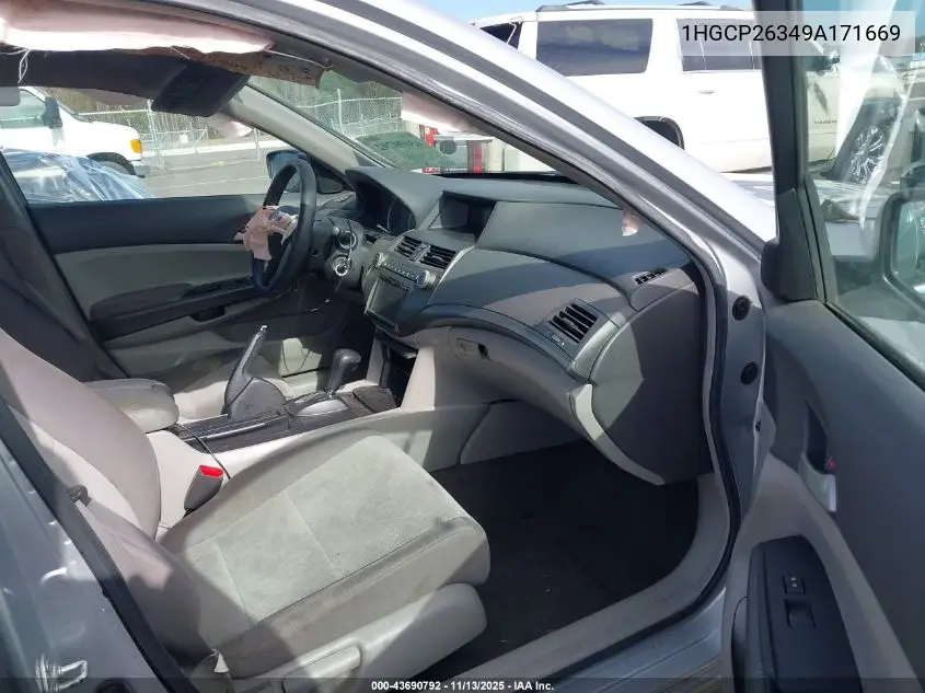 1HGCP26349A171669 2009 Honda Accord 2.4 Lx