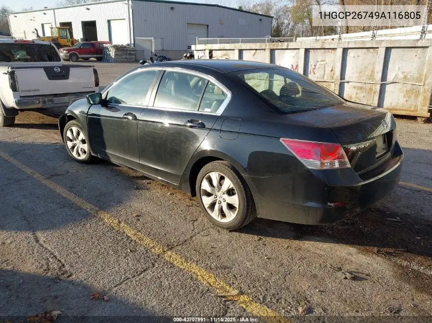 1HGCP26749A116805 2009 Honda Accord 2.4 Ex